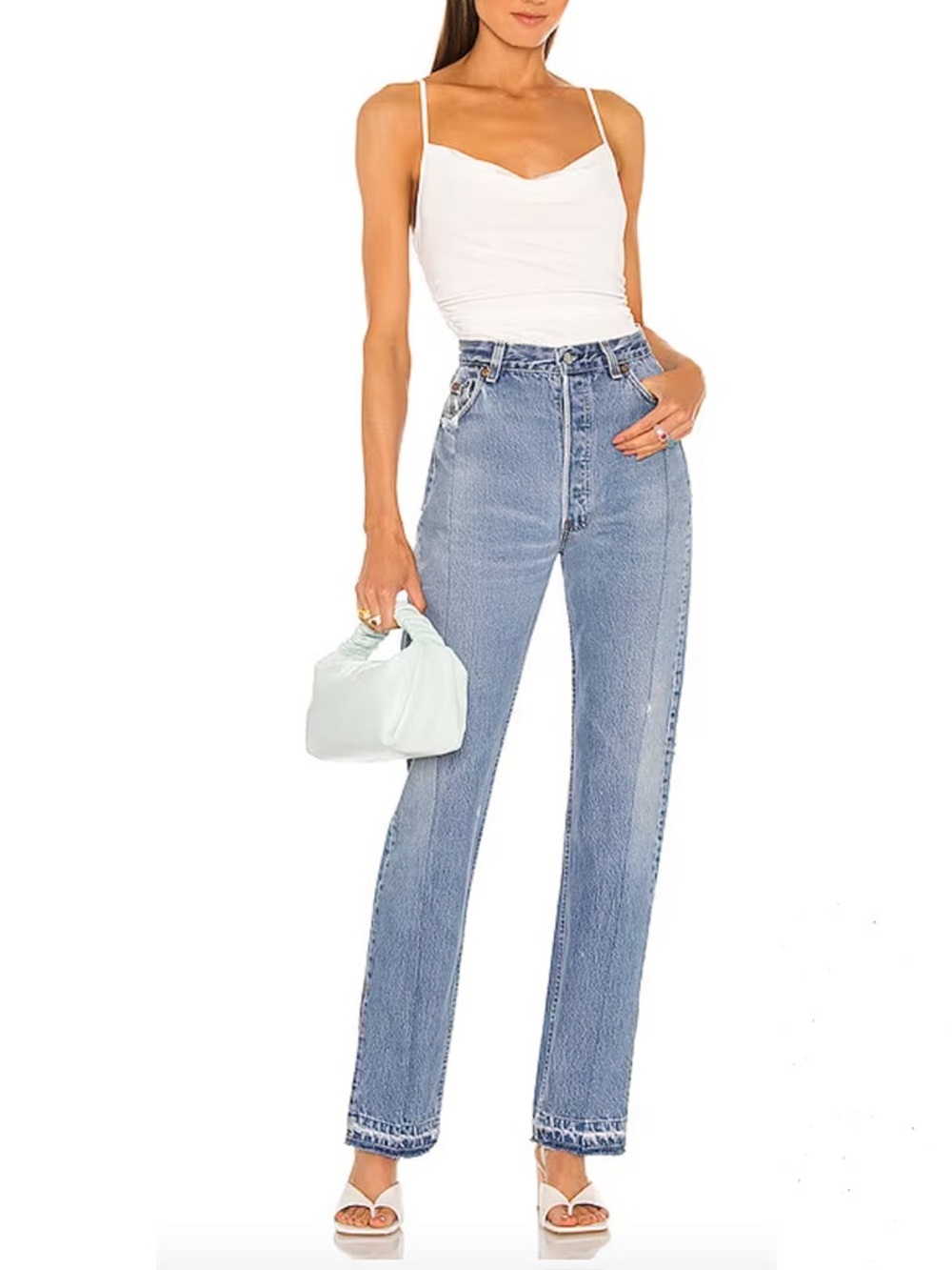 CINQ A SEPT Marta White Blouse Bodysuit, size small